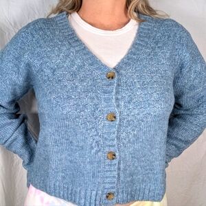 NWT Flag and Anthem Soft Blue Sweater